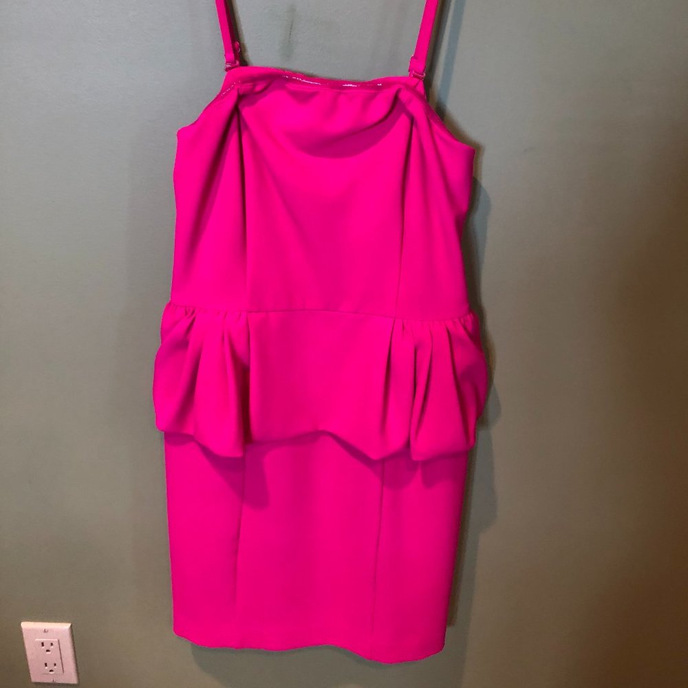 Hot Pink Sleeveless dress